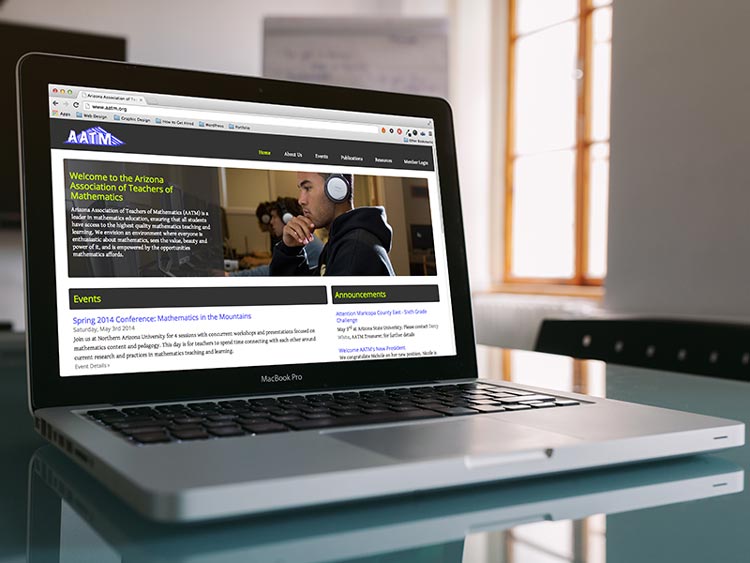 Stem Az Education Collaborative website viewed on macbook