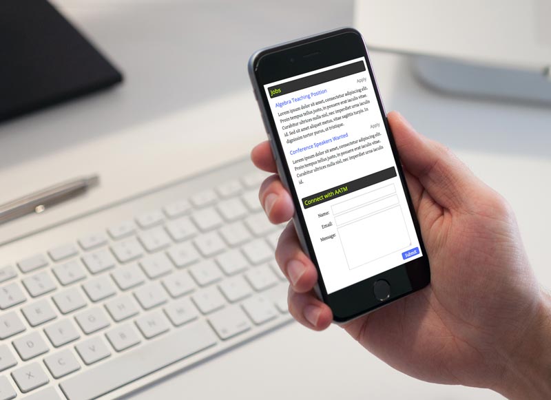 Stem Az Education Collaborative website viewed on macbook